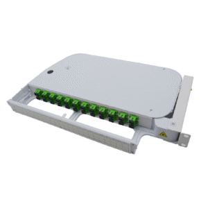 Sliding Type Indoor 24 Port Fiber Optic Patch Panel Wall Mount With Sc Adapter