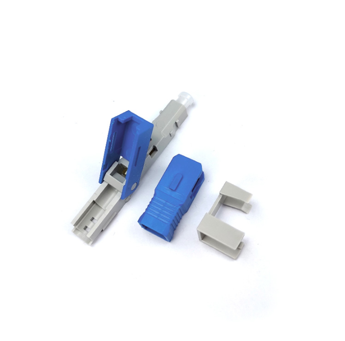 Green Fiber Optic Fast Connector 55mm Fiber Optic SC Connector For 2 X 3mm Drop Cables - Image 5