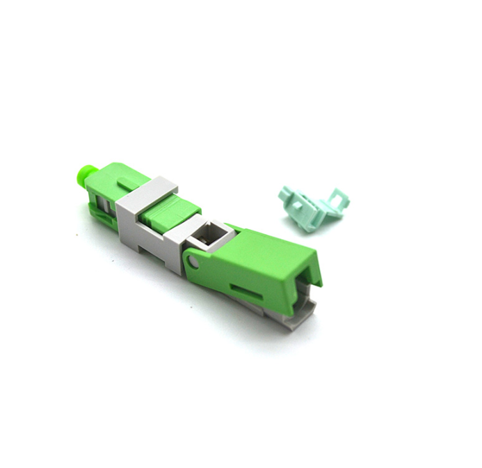 Green Fiber Optic Fast Connector 55mm Fiber Optic SC Connector For 2 X 3mm Drop Cables - Image 4