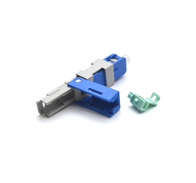 Green Fiber Optic Fast Connector 55mm Fiber Optic SC Connector For 2 X 3mm Drop Cables - Image 3