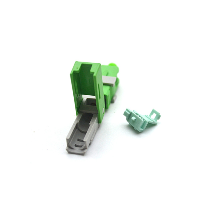 Green Fiber Optic Fast Connector 55mm Fiber Optic SC Connector For 2 X 3mm Drop Cables - Image 2