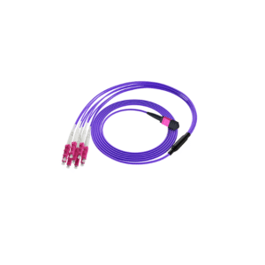 3. 0mm Purple Patch Cord 8F Fiber MPO Branch Fiber Cabling