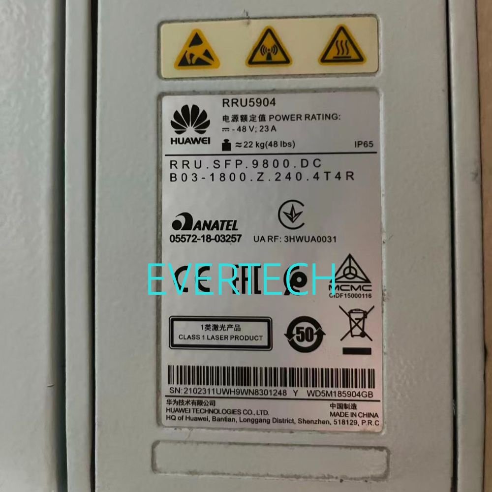 Huawei RRU5904 Remote Radio Unit (02311UWH)
